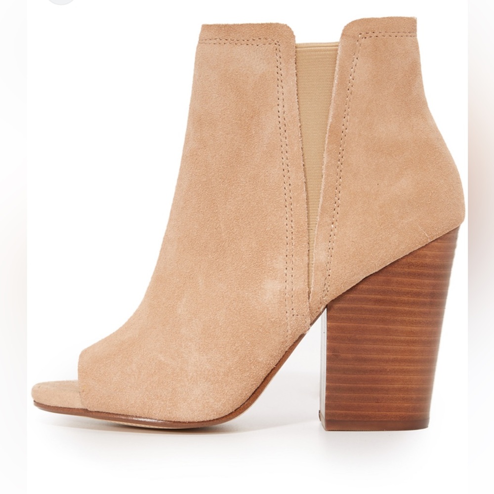 Splendid Kendyll Peep-toe Suede Booties